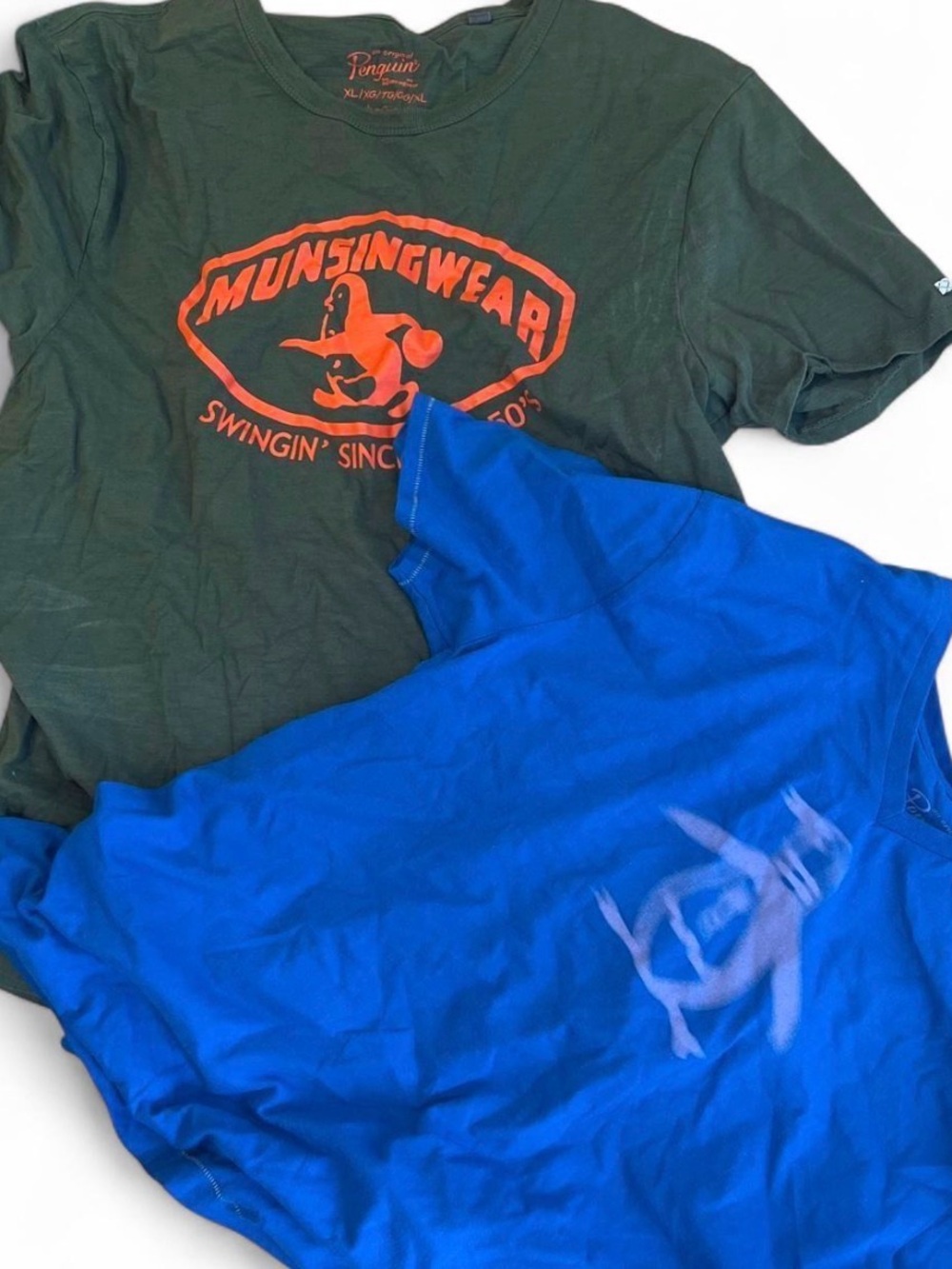 Original Penguin Kids Short Sleeve Tees in Forest Green & Royal Blue